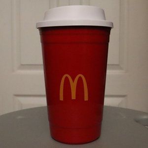 McDonald's Plastic Coffee Cup | Red\Yellow